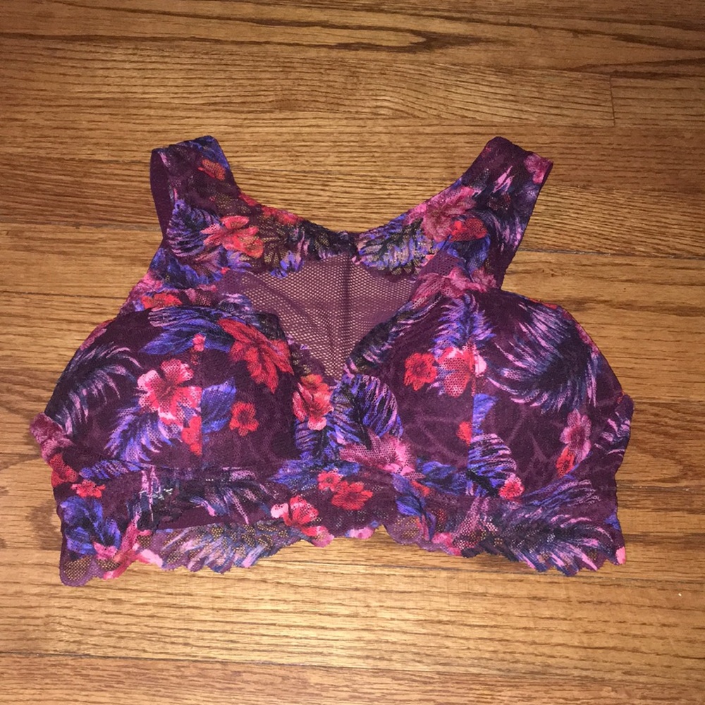 Pink high neck bralette